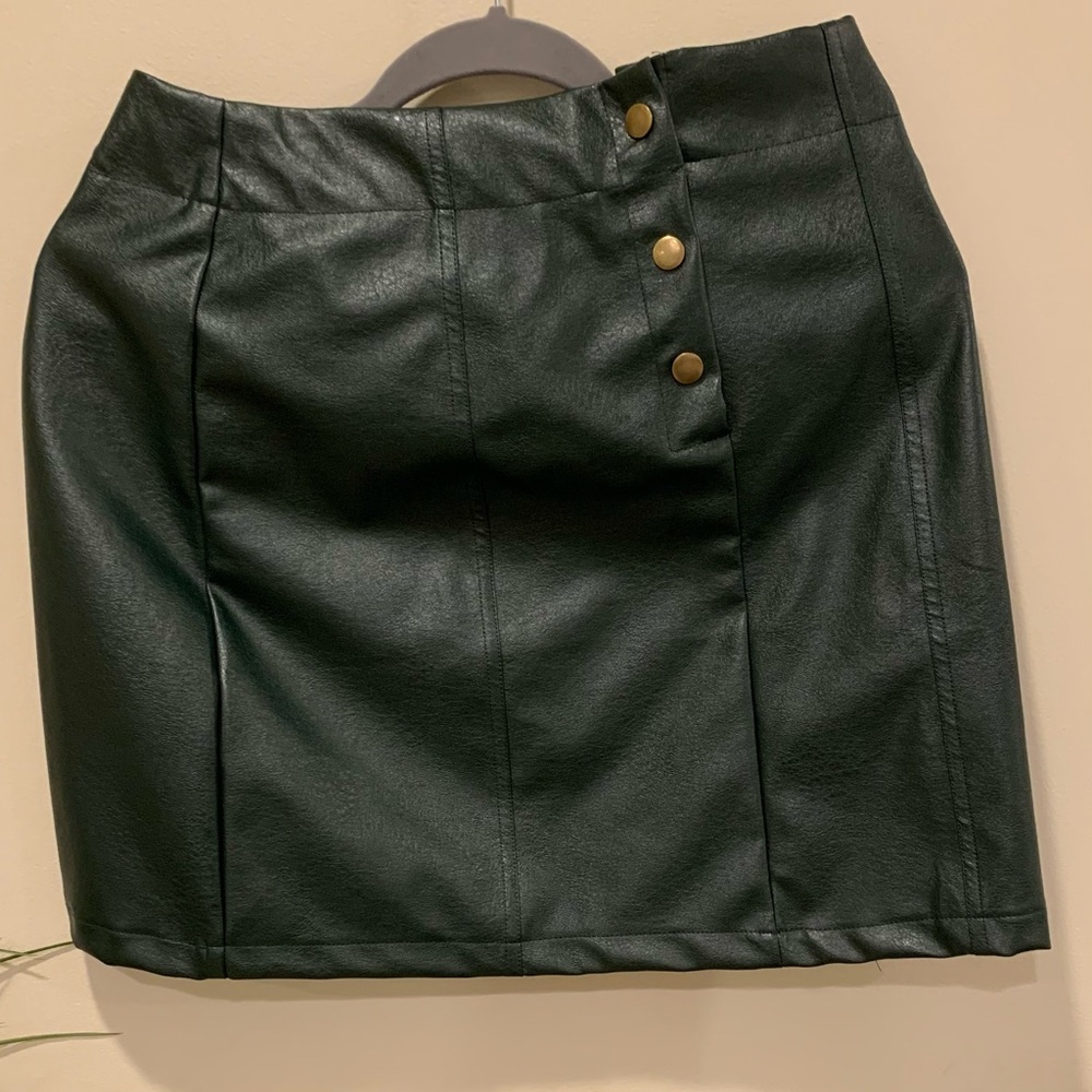 PU Leather Skirt